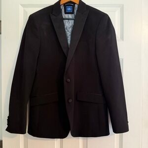 Society of Threads Black Tuxedo Jacket Blazer, Pants, Bow Tie, Cumberbun